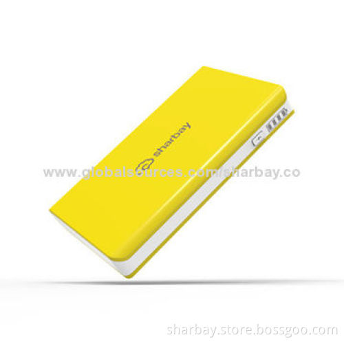 Dual USB Port Power Banks with 6,000mAh Capacity, 5V/1A and 5V/2.1A Output, 5V/1A Input, Ultra-thinNew